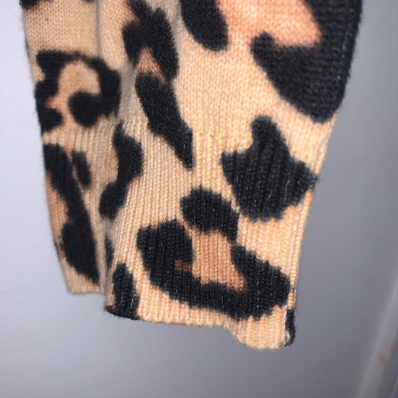 H&M Leopard Print Cardigan - Sz Small - Picture 4 of 6